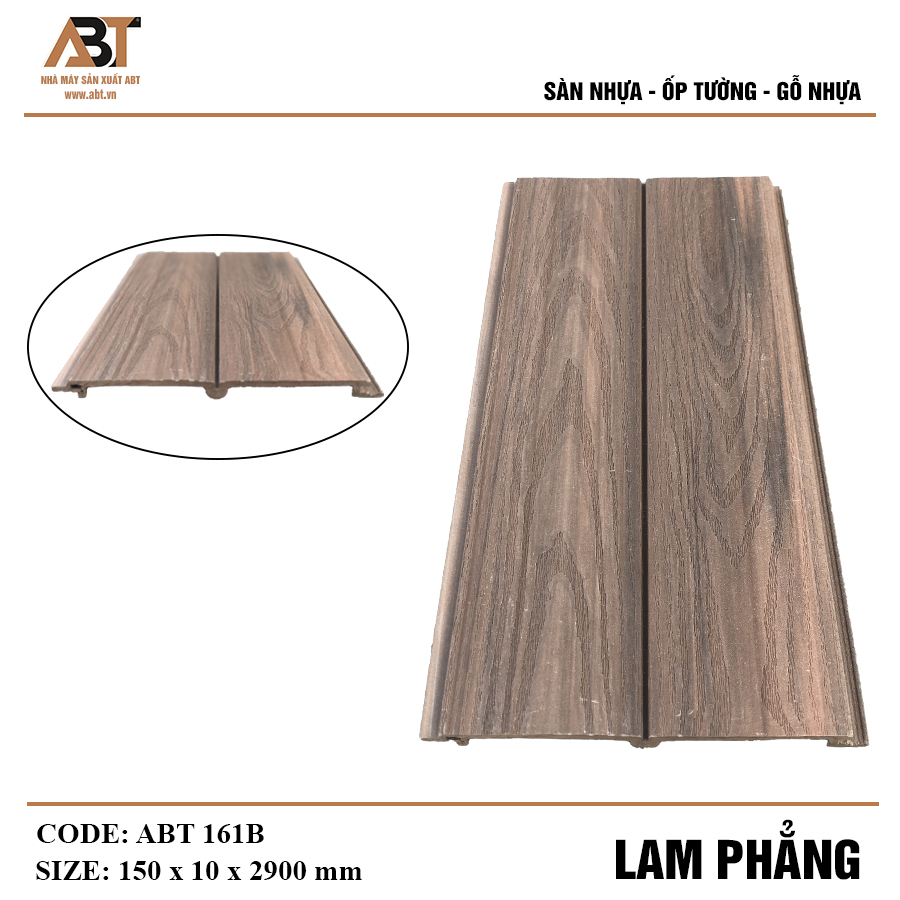 Lam phẳng ABT 161B màu cafe (KT150*10*2900mm)