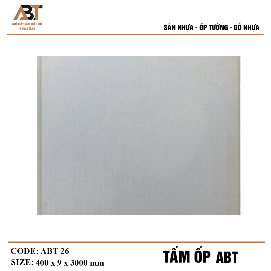 Tấm ốp tường nhựa ABT – NANO 26 - 3 mét dài - NK